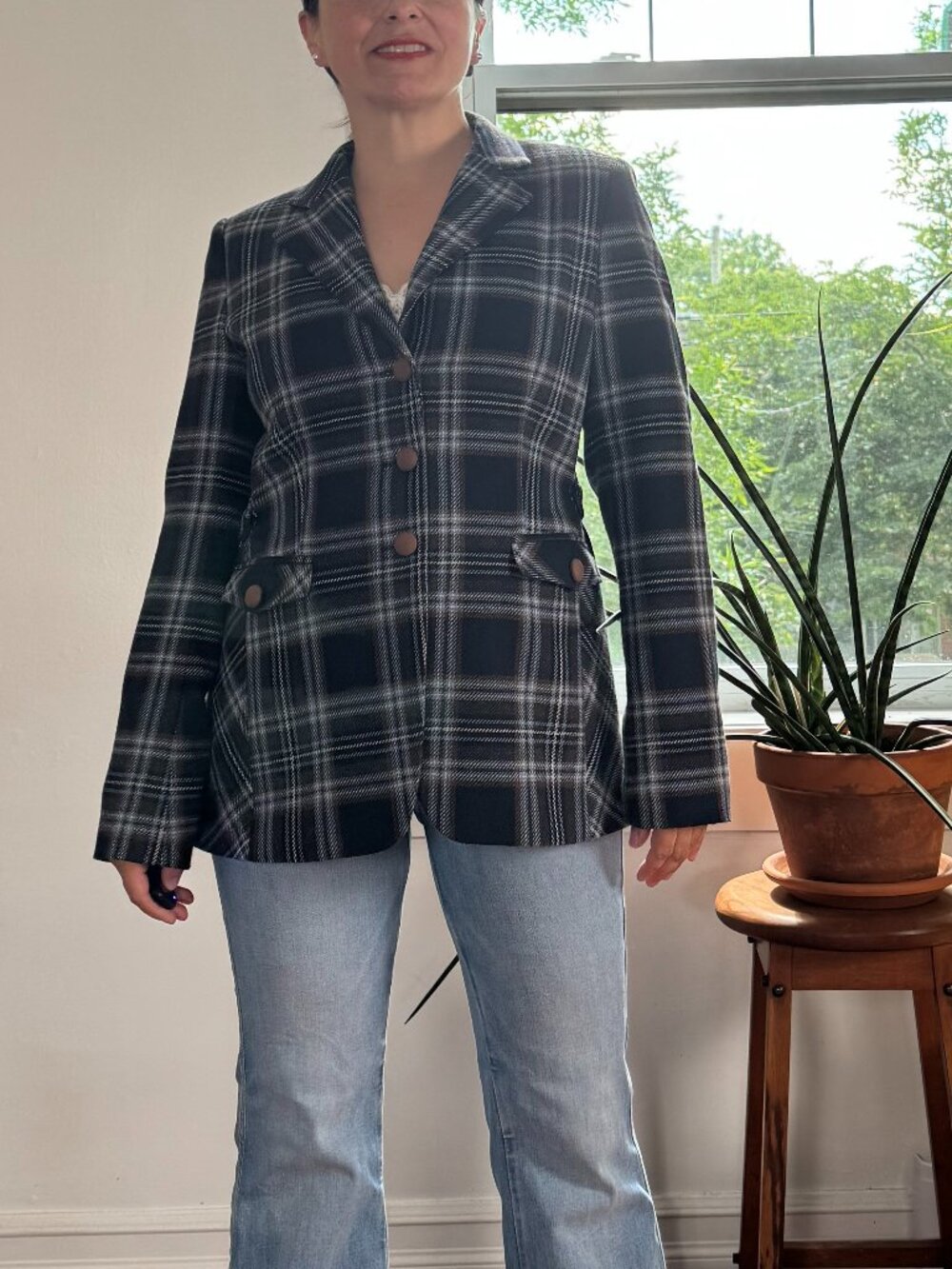 Pre-Loved TRISTAN Tartan Hunting Style Blazer - US Size 10